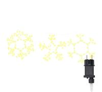 vidaXL Flocon de Noël avec 252 LED Blanc Chaud 45 x 38 cm PVC, Éclairage Salon, déco de Noël Moderne, Affichage Festif avec Ornements étoilés, lumières saisonnières