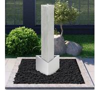 Vidaxl Fontaine De Jardin Argenté 37,7x32,6x110 Cm Acier Inoxydable