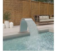 vidaXL Fontaine de piscine 50x30x60 cm Acier inoxydable