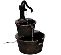 vidaXL Fontaine Design de pompe de puits 40539 – Décoration intérieure maison salon – Marron G