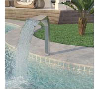 vidaXL Fontaine d'étang Cascade de bassin en acier pour piscine, jardin et parc