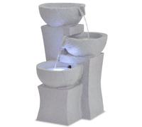 vidaXL Fontaine d'intérieur avec lampe LED Polyrésine