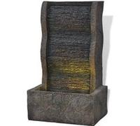 vidaXL Fontaine d'intérieur avec lampe LED Polyrésine G