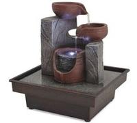 Vidaxl Fontaine D'intã©Rieur Avec Lampe Led Polyrã©Sine