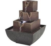 vidaXL Fontaine d'intérieur avec lampe LED Polyrésine