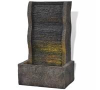 vidaXL Fontaine d'intérieur 242354 – Poly-résine avec lumière LED, décoration intérieure