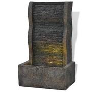 vidaXL Fontaine d'intérieur 242354 – Poly-résine avec lumière LED, décoration intérieure