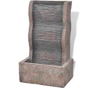 vidaXL Fontaine d'intérieur avec lumière LED Polyrésine