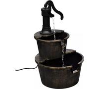 vidaXL Fontaine en cascade Design pompe à eau manuelle