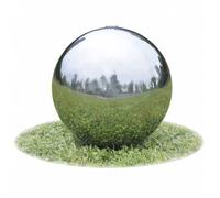 vidaXL Fontaine Jeu d'Eau de Jardin Acier Inoxydable 20 cm Sphère avec LED 41677
