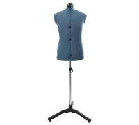 vidaXL Forme de Robe Ajustable Féminine Bleu 37.5-45.5 pouces tissu