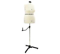 vidaXL Forme de Robe Ajustable Féminine Crème l Velours