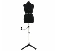 vidaXL Forme de Robe Ajustable Féminine Noir m Velours