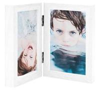 vidaXL Fotolijst tweeluik 2x(21x29,7 cm) wit332764 Blanc G