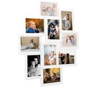 vidaXL Fotolijst voor 10x(13x18 cm) foto MDF wit332781 Blanc G