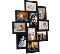 vidaXL Fotolijst voor 10x(13x18 cm) foto MDF zwart332783 Noir G