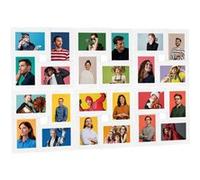vidaXL Fotolijst voor 24x(10x15 cm) foto MDF wit332788 Blanc G