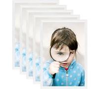 vidaXL Collage de cadres photo 5 pcs de table Blanc 13x18 cm MDF