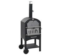 vidaXL Four à pizza d'extérieur avec charbon et gommage à pierre pour jardin
