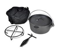 vidaXL Four Néerlandais avec Accessoires Inclus 4,2 L Casserole Camping Maison