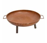 vidaXL Foyer Bol de Feu d'Extérieur Foyer de Jardin Chauffage de Terrasse Foyer de Patio Bol de Feu de Jardin Arrière-Cour 67,5x58x22,5 cm Acier