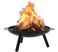 vidaXL Foyer 70x59x28 cm Acier Noir G