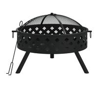 Vuurplaats met pook XXL 58 cm staal360062