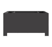 vidaXL Foyer Carré Noir 60x60x30 cm Acier