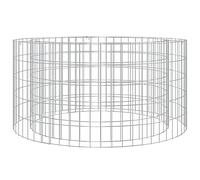 vidaXL – Foyer en gabion rond Ø 100 cm – Fer galvanisé – Extérieur (153560)