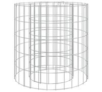 Vidaxl Foyer En Gabion Ø 50 Cm Fer Galvanisé