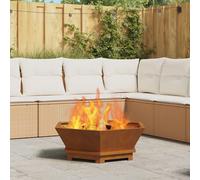 vidaXL Foyer Hexagonal 75x75x28 cm Acier Weathering