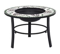 vidaXL Foyer mosaïque Vert 68 cm Céramique