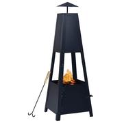 Vidaxl Foyer Noir 35x35x99 Cm Acier