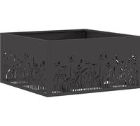 vidaXL Foyer Noir 60 x 60 x 30 cm Acier laminé à froid