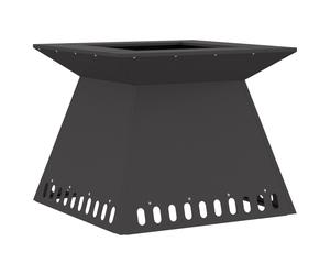 vidaXL Foyer Noir 60x60x50 cm Acier