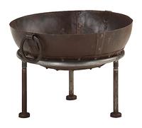 vidaXL Foyer Rustique Bol à Feu de Terrasse Fournaise de Jardin Foyer de Patio Foyer d'Extérieur Brasero de Jardin Brasero d'Extérieur Ø 40 cm Fer