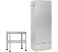 vidaXL Fumoir à four à barbecue avec table acier galvanisé 3187617