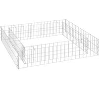 vidaXL Gabion haut-plateau Acier galvanisé 100x100x20 cm