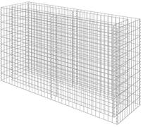 Lit surélevé à gabion Acier galvanisé 180x50x100 cm