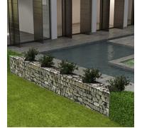vidaXL Gabion Jardinière Parterre Surélevé Acier 300x30x50 cm Panier à Pierres 142538