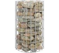 vidaXL Gabion paal rond Ã˜30x50 cm gegalvaniseerd staal152011 G
