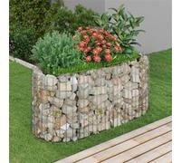 vidaXL Gabion plantenbak verhoogd 120x50x50 cm gegalvaniseerd ijzer152024 G