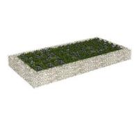 Lit Surélevé à Gabion Acier Galvanisé 500x100x20 cm Jardinière Patio vidaXL