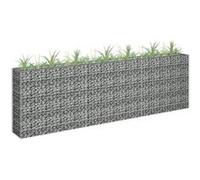 Gabion plantenbak verhoogd 270x30x90 cm gegalvaniseerd staal145639