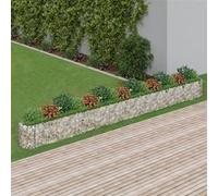 Jardinière Gabion En Acier Galvanisé Élevée 610x50x50 Cm