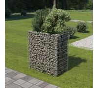 vidaXL Gabion plantenbak verhoogd 90x50x100 cm gegalvaniseerd staal143568 G