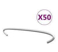 vidaXL Crochets pour gabions 145617 – 50 pièces 15 cm acier galvanisé