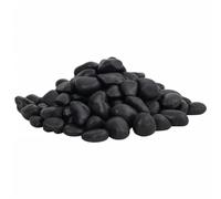 vidaXL Galets polis 10 kg Noir 2-5 cm