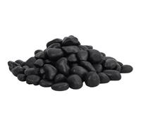 Vidaxl Galets Polis 25 Kg Noir 2-5 Cm