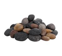 vidaXL Galets Polis, Roches de Rivière, Pierres de Vase, Galets de Décoration, Cailloux pour Aquarium Plantes Jardin, 25 kg Multicolores 5-8 cm